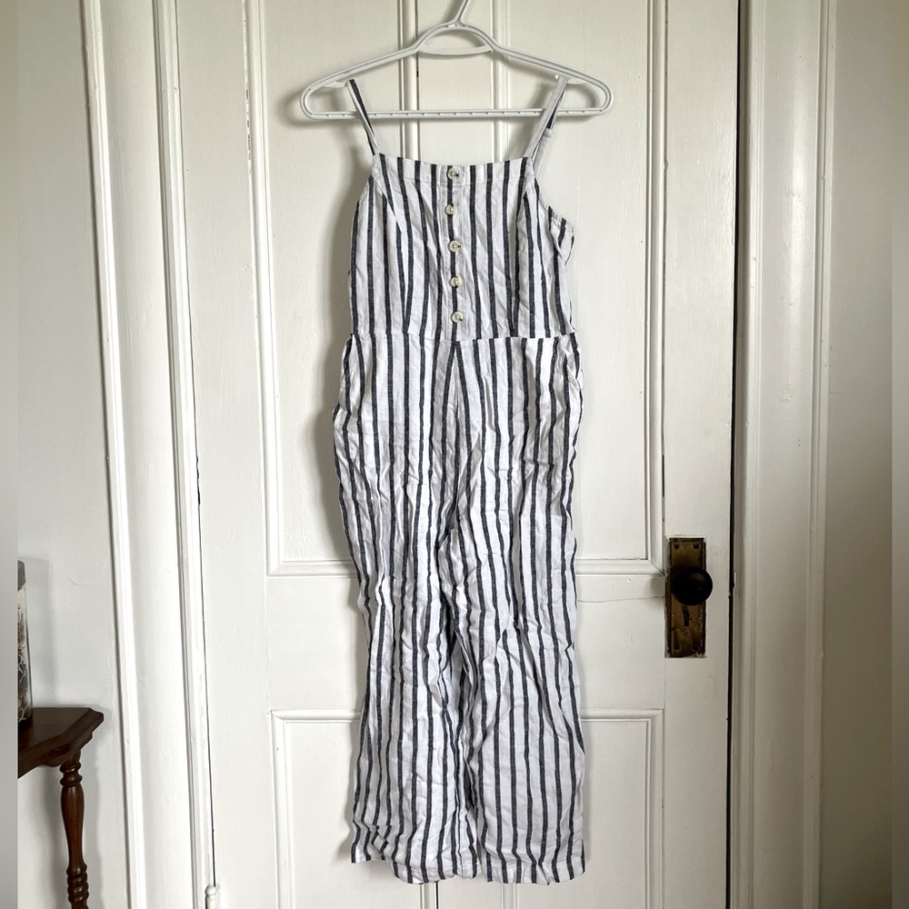 XS Petite Linen Blend Romper